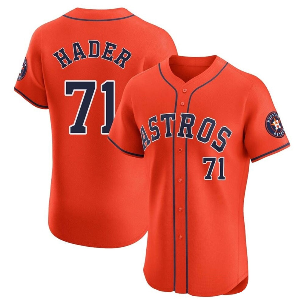 Mdoa H.Astros #71 Josh Hader Player Orange Home Limited Elite Stitched Jerseys