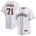 Mdoa H.Astros #71 Josh Hader Player White Home Game Stitched Jerseys