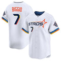Mdoa H.Astros #7 Craig Biggio Player White City Connect Limited Home Stitched Jerseys