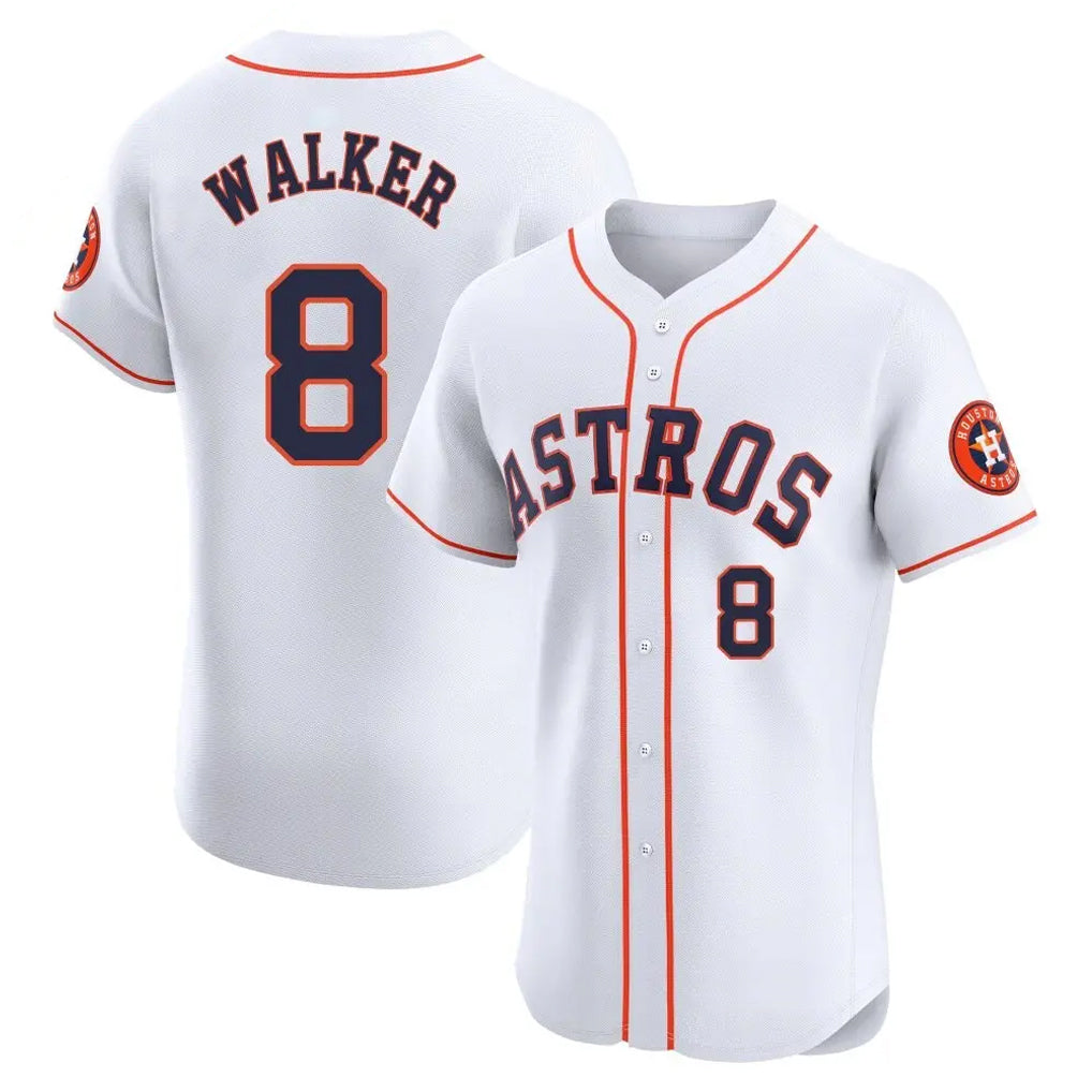 Mdoa H.Astros #8 Christian Walker Player White Limited Elite Home Stitched Jerseys