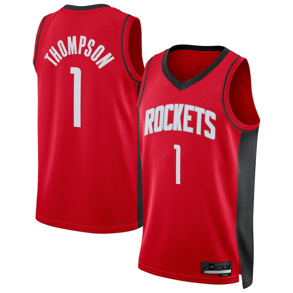 Mdoa H.Rockets #1 Amen Thompson Red Swingman Player Stitched Jerseys-Icon Edition