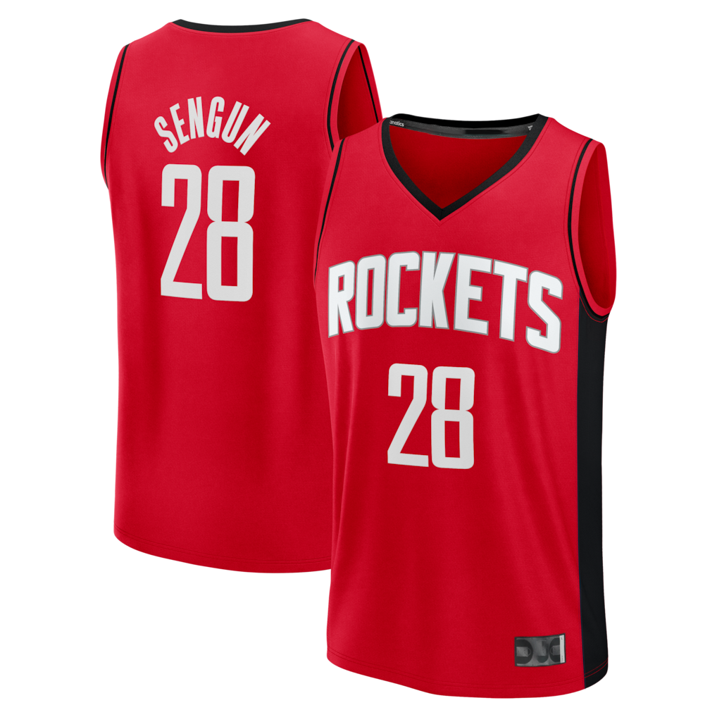 Mdoa H.Rockets #28 Alperen Sengun Red Fast Break Replica Stitched Jerseys-Icon Edition