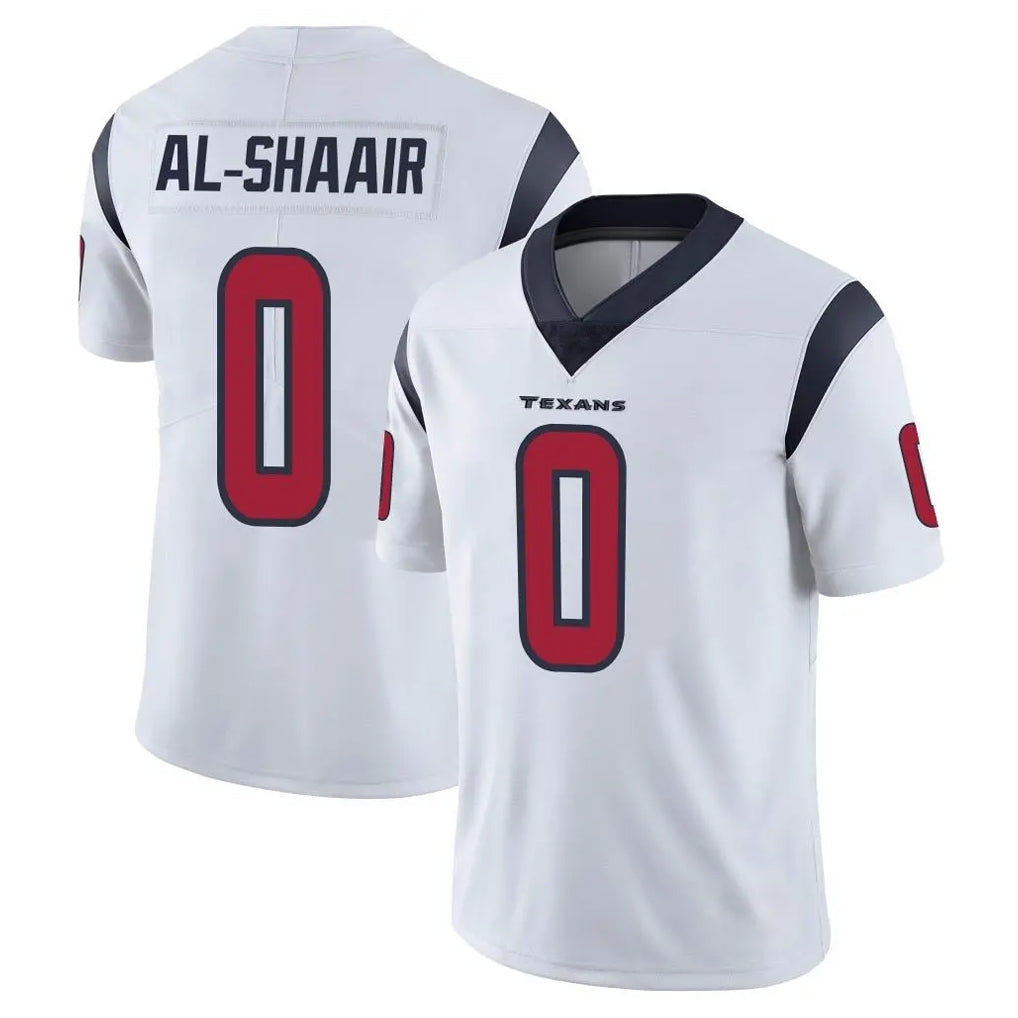Mdoa H.Texans #0 Azeez Al-Shaair Player White Limited Vapor Untouchable Home Game Stitched Jerseys
