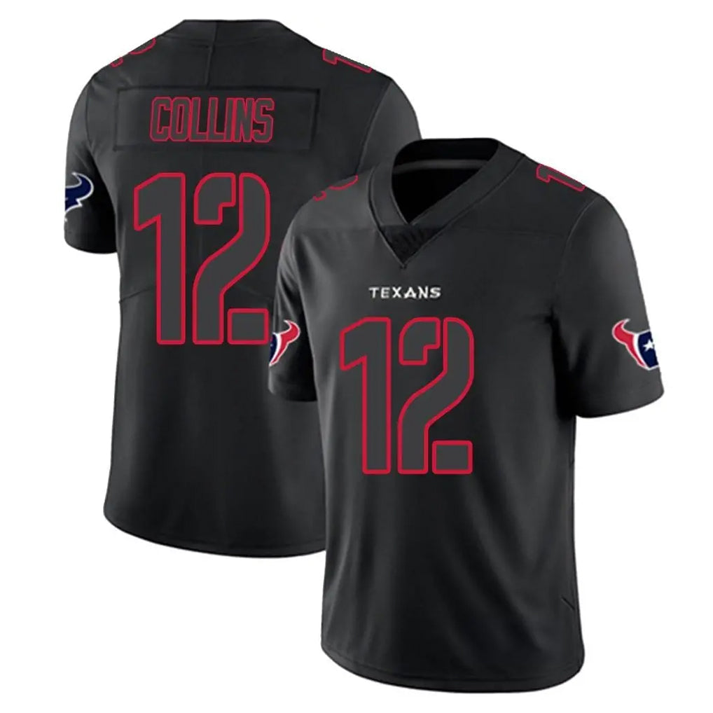 Mdoa H.Texans #12 Nico Collins Player Black Impact Limited Game Stitched Jerseys