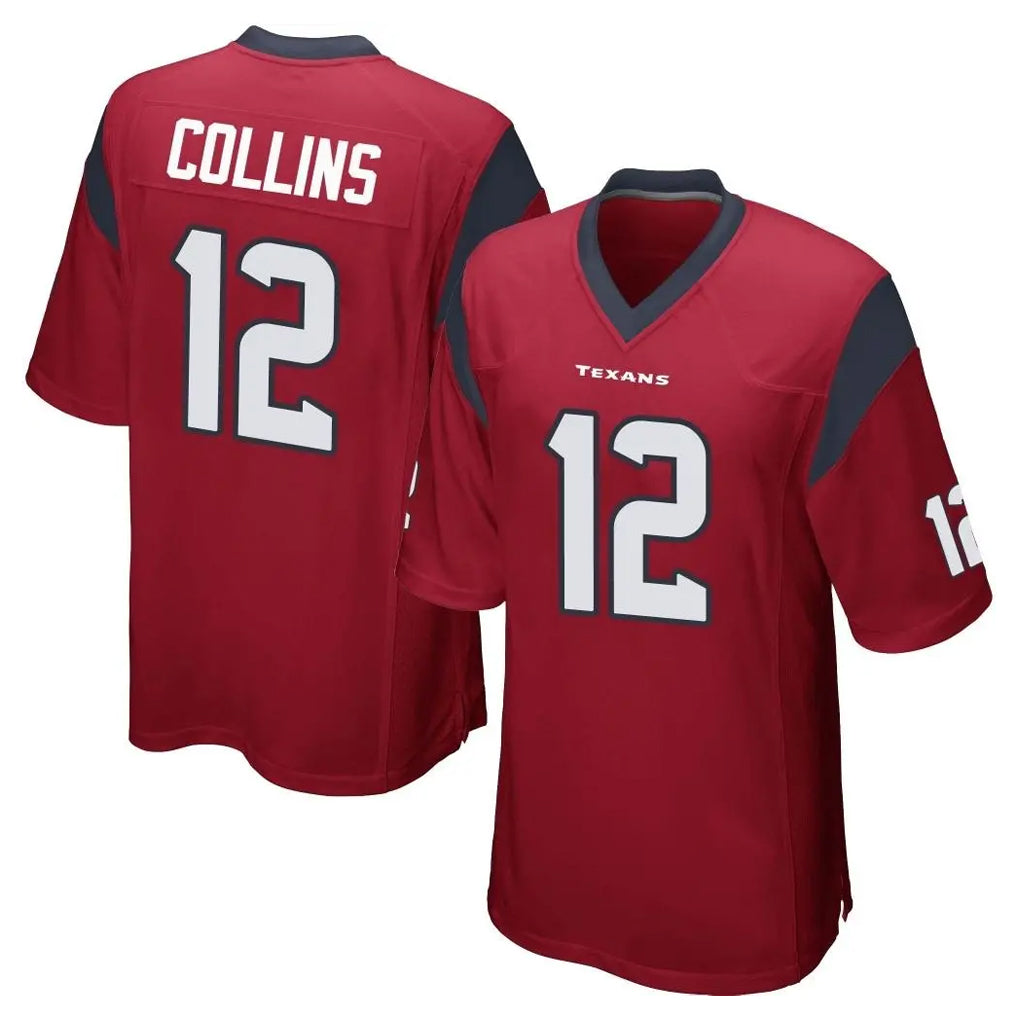 Mdoa H.Texans #12 Nico Collins Player Red Home Game Stitched Jerseys