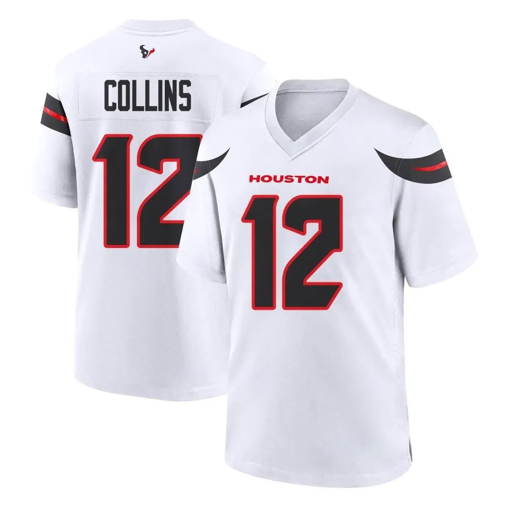 Mdoa H.Texans #12 Nico Collins Player White Home Game Stitched Jerseys