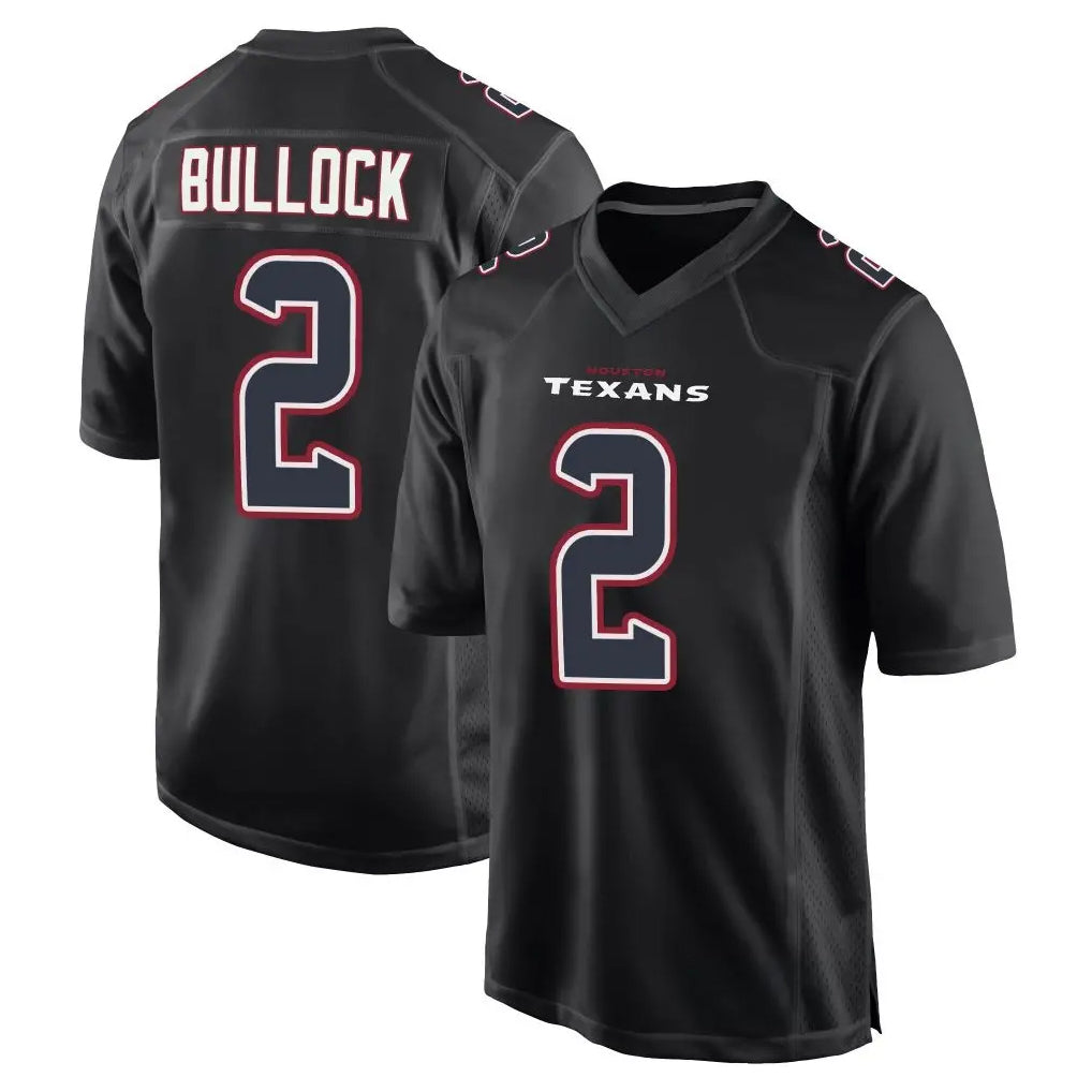 Mdoa H.Texans #2 Calen Bullock Player Black Fashion Home Game Stitched Jerseys
