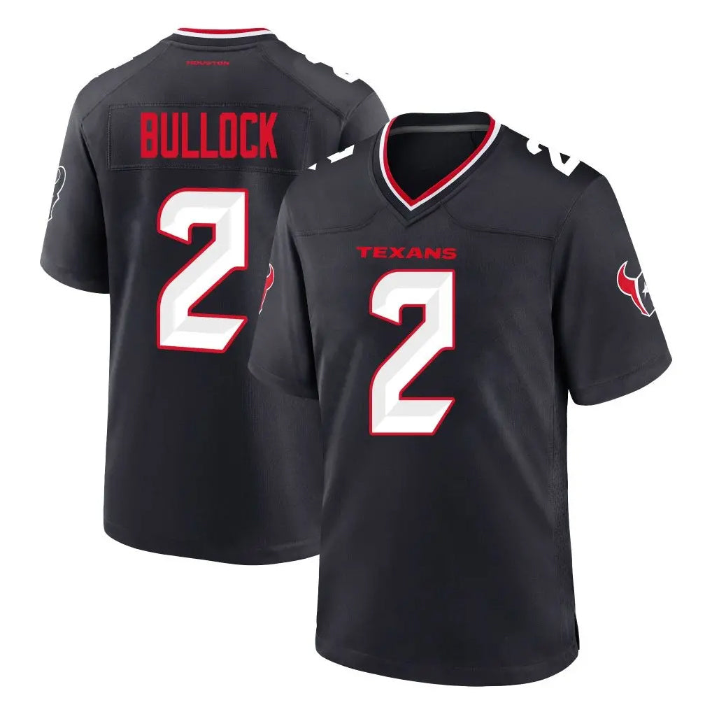 Mdoa H.Texans #2 Calen Bullock Player Navy Team Home Game Stitched Jerseys