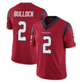 Mdoa H.Texans #2 Calen Bullock Player Red Limited Vapor Untouchable Home Game Stitched Jerseys