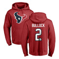 Mdoa H.Texans #2 Calen Bullock Player Red Pro Line Pullover Hoodie Limited Game Stitched Jerseys