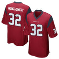 Mdoa H.Texans #32 David Montgomery Player Red Home Game Stitched Jerseys