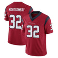 Mdoa H.Texans #32 David Montgomery Player Red Limited Vapor Untouchable Home Game Stitched Jerseys