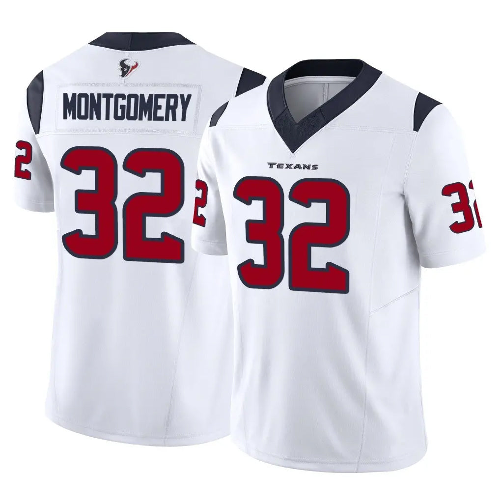 Mdoa H.Texans #32 David Montgomery Player White Limited Vapor F.U.S.E. Home Game Stitched Jerseys