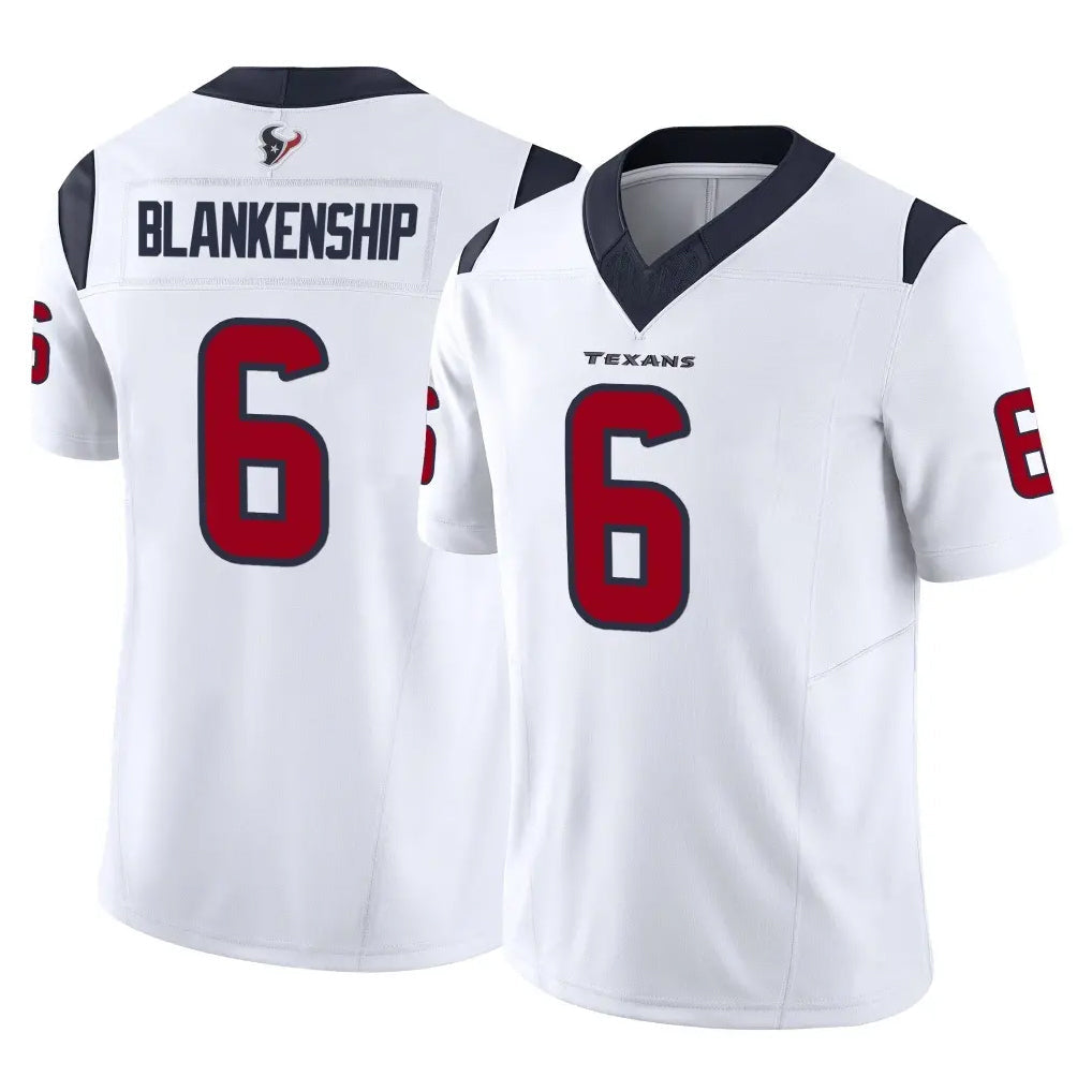 Mdoa H.Texans #6 Reed Blankenship Player White Limited Vapor F.U.S.E. Home Game Stitched Jerseys