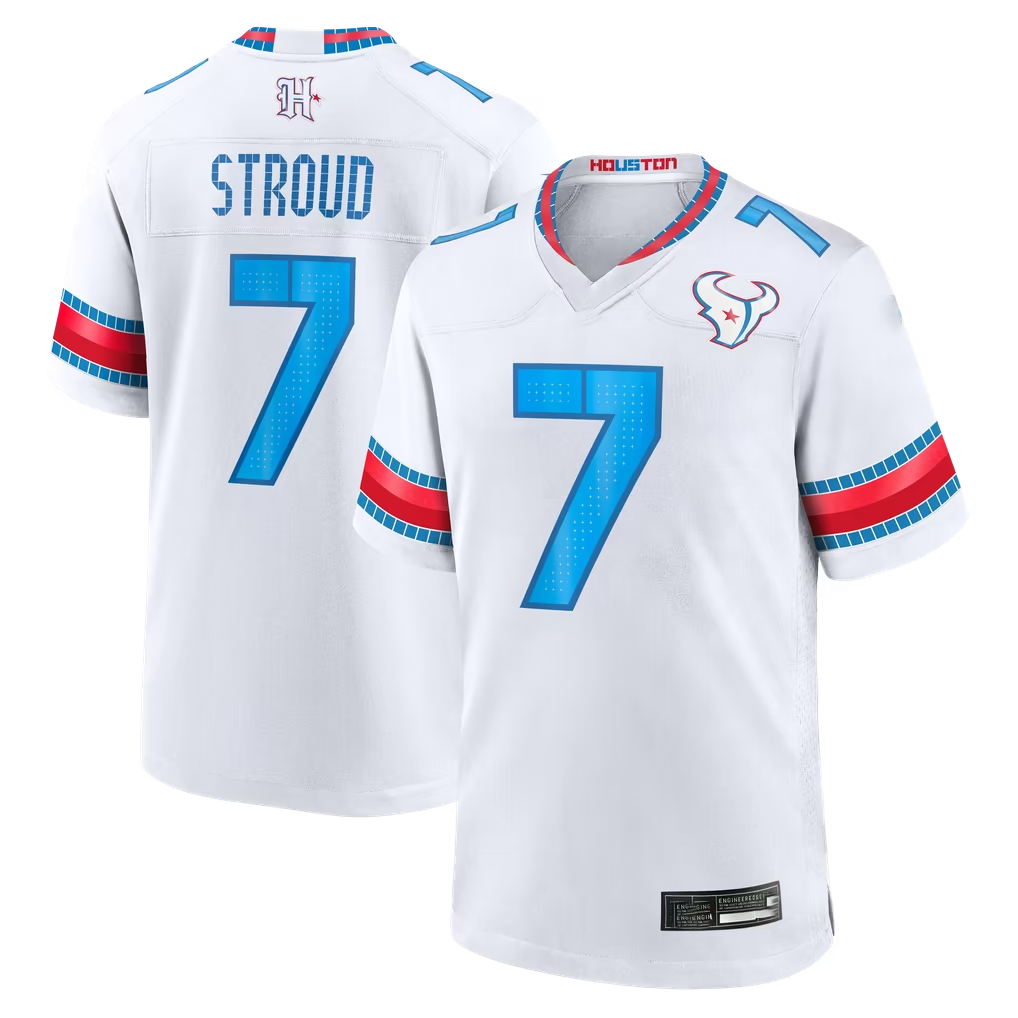 Mdoa H.Texans #7 C.J. Stroud White 2026 Rivalries Collection Game Stitched Jerseys