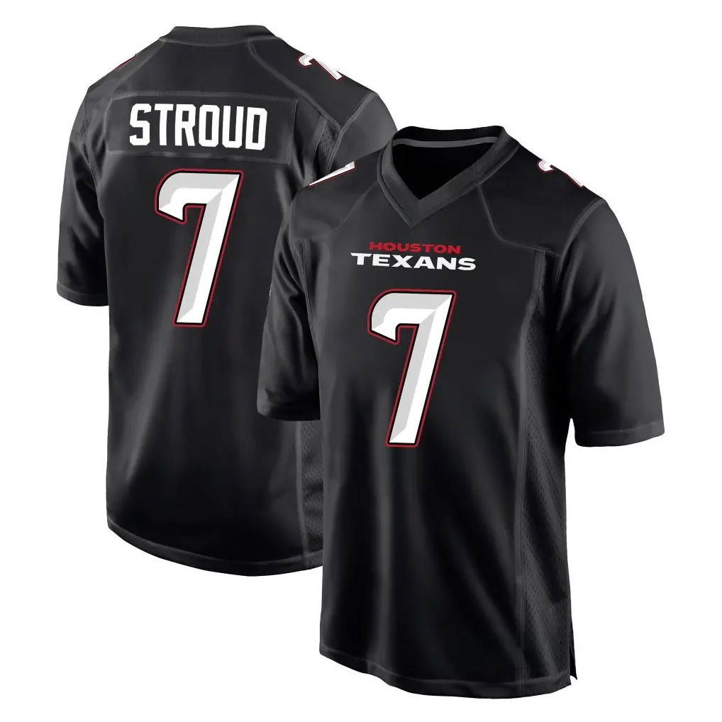 Mdoa H.Texans #7 CJ Stroud Player Carbon Black Fashion Home Game Stitched Jerseys