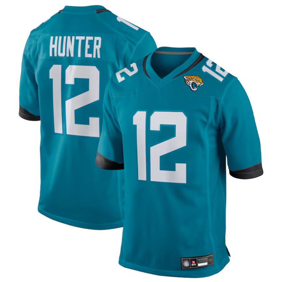 Mdoa J.Jaguars #12 Travis Hunter Player Teal Replica Game Stitched Jerseys