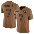 Mdoa J.Jaguars #7 Brian Thomas Jr. Player Brown Salute To Service Limited Stitched Jerseys