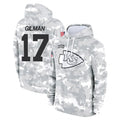 Mdoa KC.Chiefs #17 Alohi Gilman Player Arctic Camo Salute to Service Hoodies Limited Game Stitched Jerseys