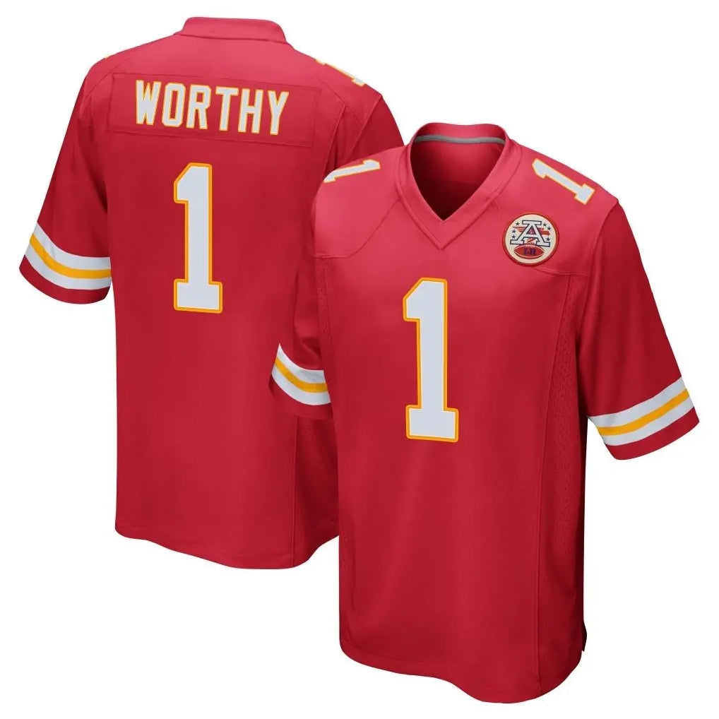 Mdoa KC.Chiefs #1 Xavier Worthy Player Red Home Game Stitched Jerseys