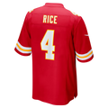 Mdoa KC.Chiefs #4 Rashee Rice Red Game Stitched Jerseys