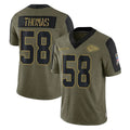 Mdoa KC.Chiefs #58 Derrick Thomas Player Olive Salute To Service Limited Game Stitched Jerseys
