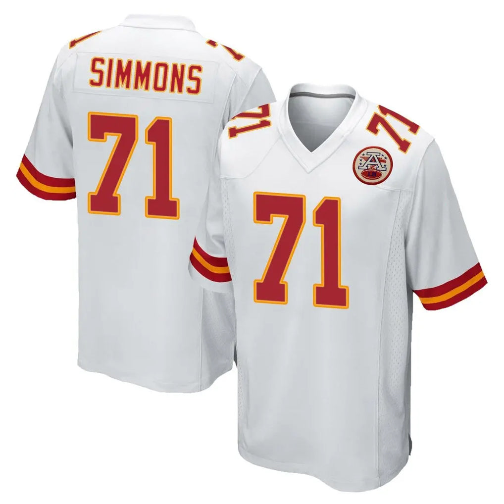 Mdoa KC.Chiefs #71 Josh Simmons Player White Home Game Stitched Jerseys