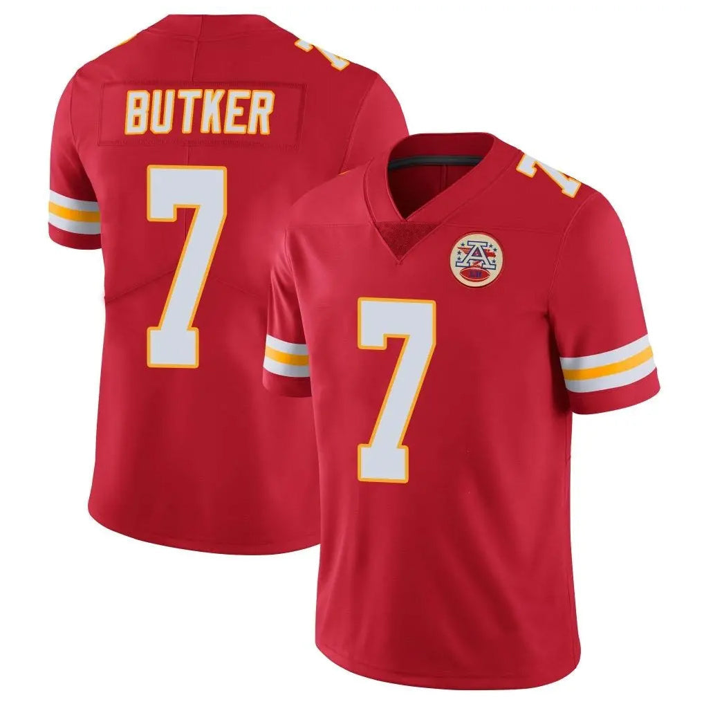 Mdoa KC.Chiefs #7 Harrison Butker Player Red Limited Vapor Untouchable Home Game Stitched Jerseys