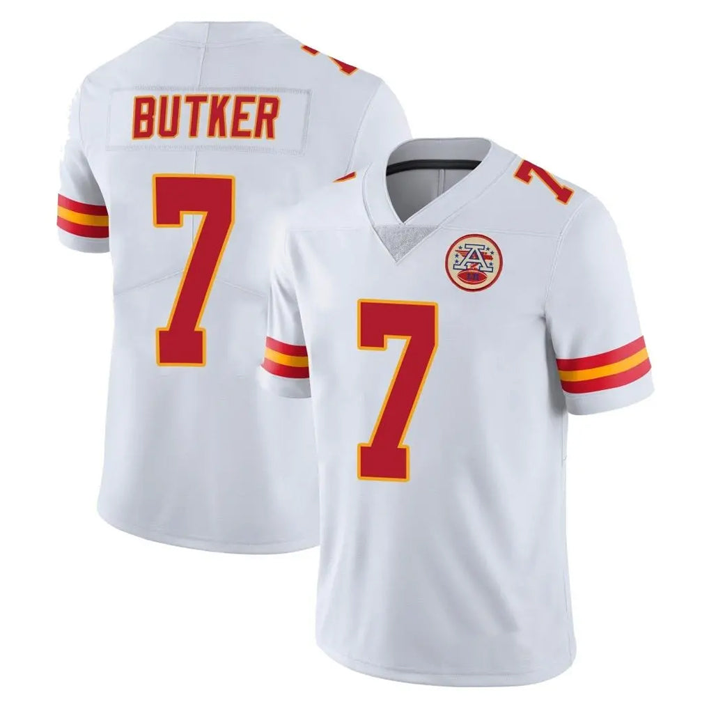 Mdoa KC.Chiefs #7 Harrison Butker Player White Limited Vapor Untouchable Home Game Stitched Jerseys