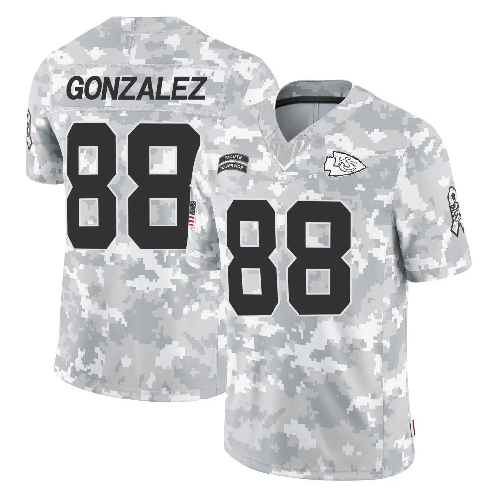 Mdoa KC.Chiefs #88 Tony Gonzalez Player Arctic Camo Salute To Service Limited Game Stitched Jerseys