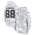 Mdoa KC.Chiefs #88 Tony Gonzalez Player Arctic Camo Salute to Service Hoodies Limited Game Stitched Jerseys
