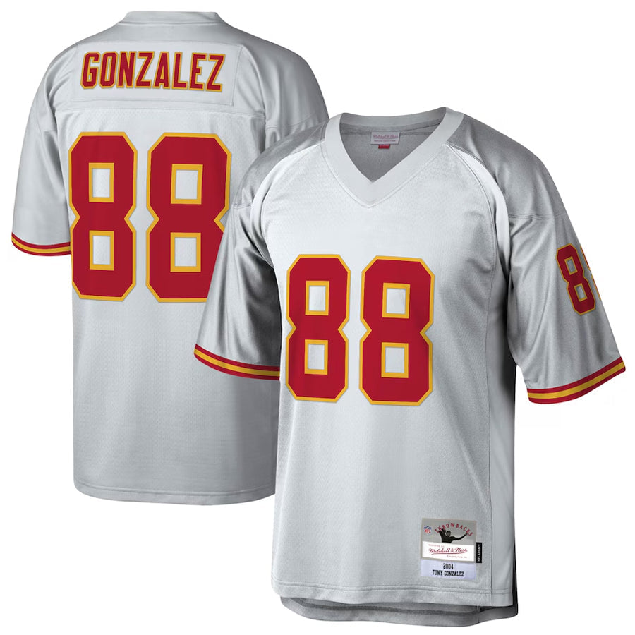 Mdoa KC.Chiefs #88 Tony Gonzalez Player Mitchell & Ness Platinum Legacy Football Jerseys