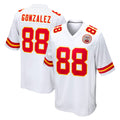 Mdoa KC.Chiefs #88 Tony Gonzalez Player White Home Game Stitched Jerseys