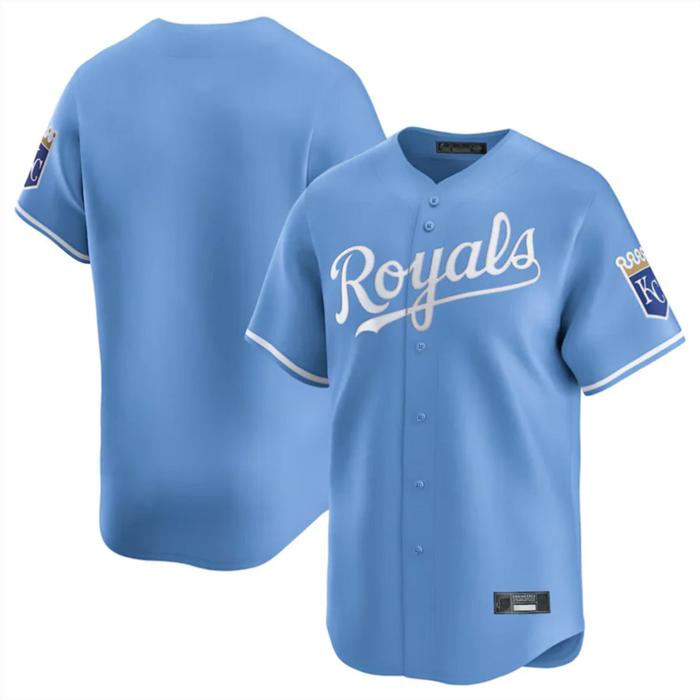 Mdoa KC.Royals Light Blue Alt Limited Home Blank Player Stitched Jerseys