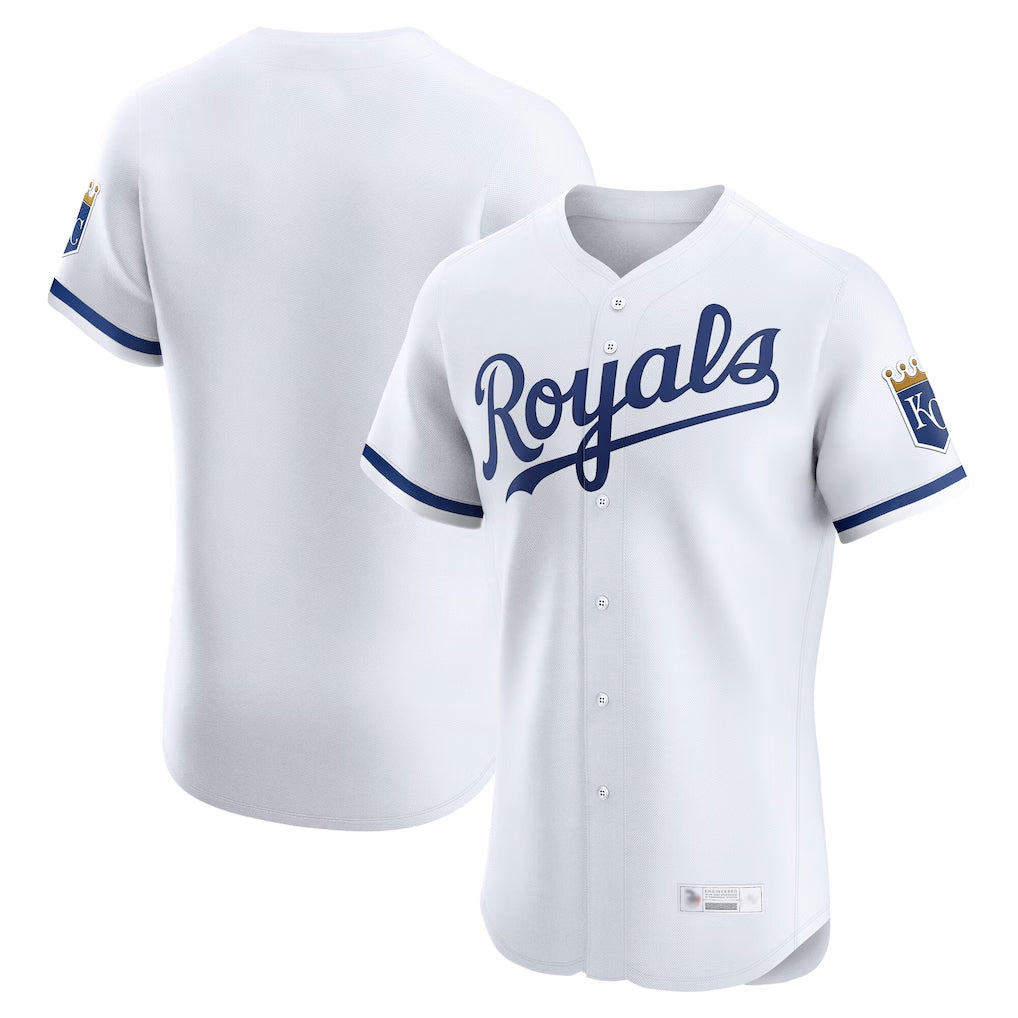 Mdoa KC.Royals White Alt Limited Elite Home Blank Player Stitched Jerseys
