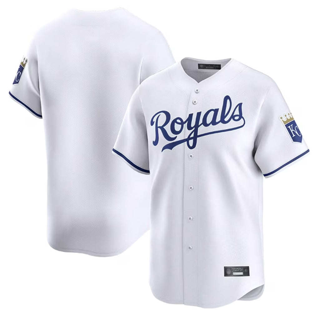 Mdoa KC.Royals White Alt Limited Home Blank Player Stitched Jerseys