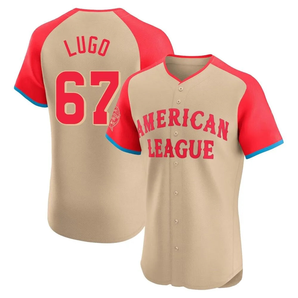 Mdoa KC.Royals #67 Seth Lugo Player Cream American League All-Star Limited Elite Home Stitched Jerseys