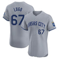 Mdoa KC.Royals #67 Seth Lugo Player Gray Limited Elite Home Stitched Jerseys