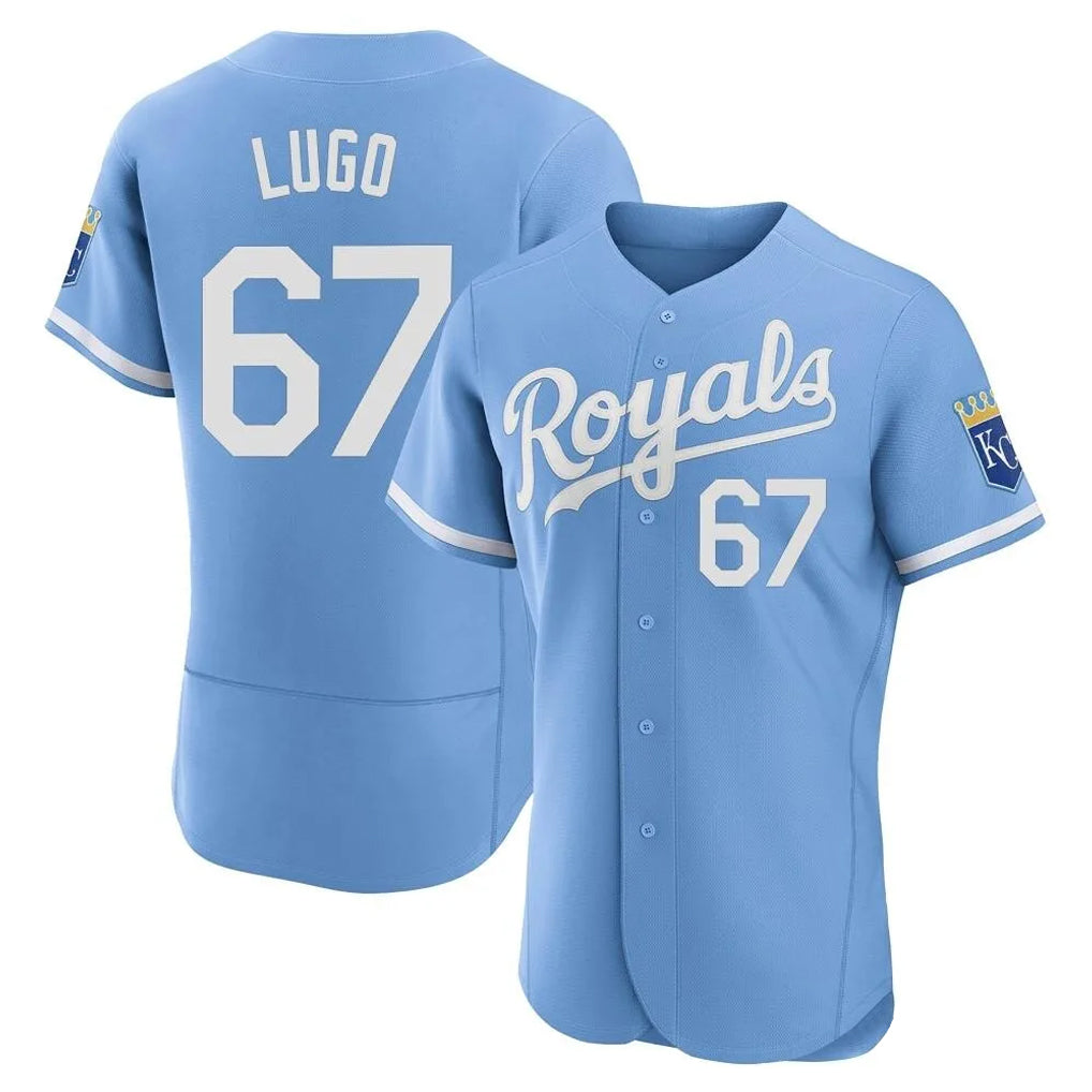 Mdoa KC.Royals #67 Seth Lugo Player Light Blue Alt Limited Elite Home Stitched Jerseys