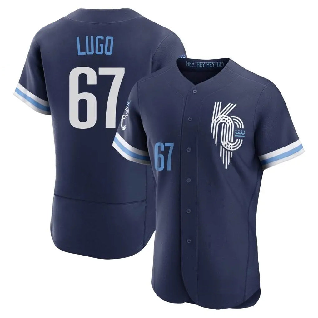 Mdoa KC.Royals #67 Seth Lugo Player Navy City Connect Limited Elite Home Stitched Jerseys