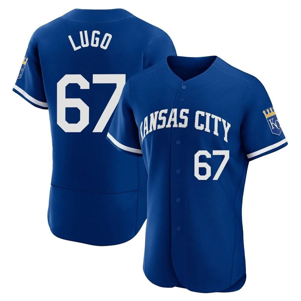 Mdoa KC.Royals #67 Seth Lugo Player Royal Limited Elite Home Stitched Jerseys