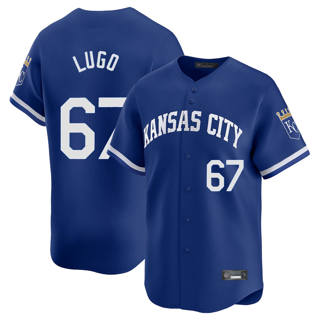 Mdoa KC.Royals #67 Seth Lugo Player Royal Limited Home Stitched Jerseys