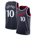 Mdoa LA.Clippers #10 Darius Garland Navy Swingman Stitched Jerseys- Icon Edition