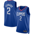 Mdoa LA.Clippers #2 Kawhi Leonard Royal Swingman Stitched Jerseys - Icon Edition