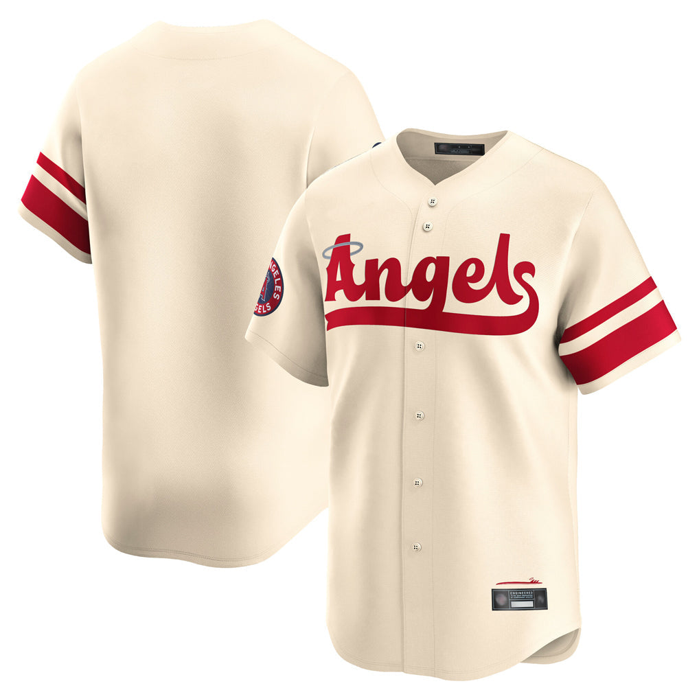Mdoa LA.Angels Cream City Connect Limited Home Blank Player Stitched Jerseys