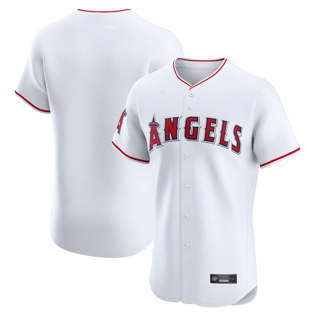 Mdoa LA.Angels White Limited Elite Home Blank Player Stitched Jerseys