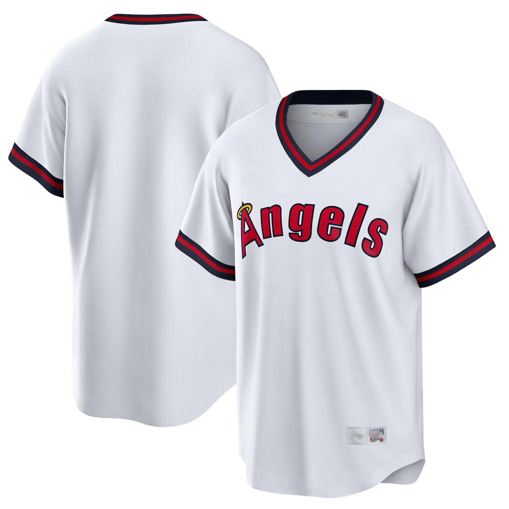Mdoa LA.Angels White T-shirt Home Game Blank Player Stitched Jerseys