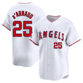 Mdoa LA.Angels #25 Travis d'Arnaud Player White Limited Home Stitched Jerseys