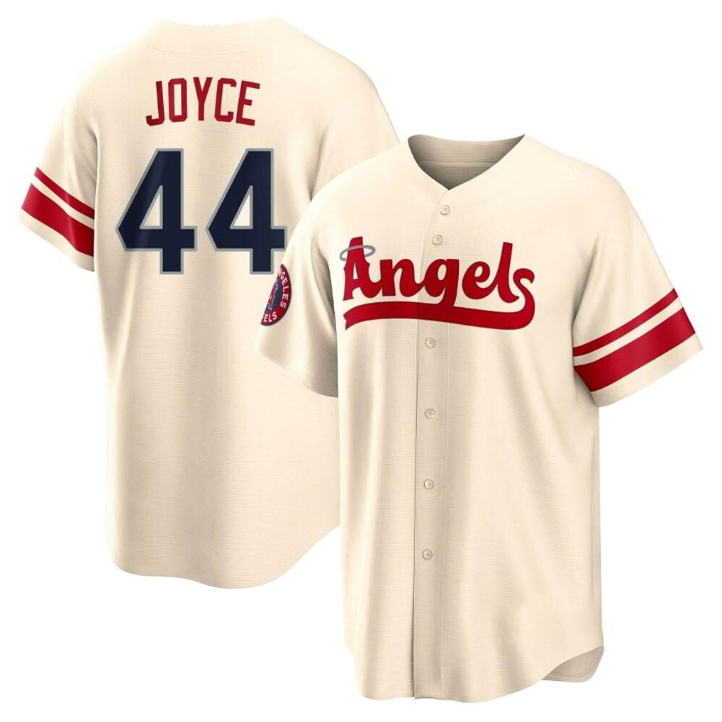 Mdoa LA.Angels #44 Ben Joyce Player Cream City Connect Home Stitched Jerseys