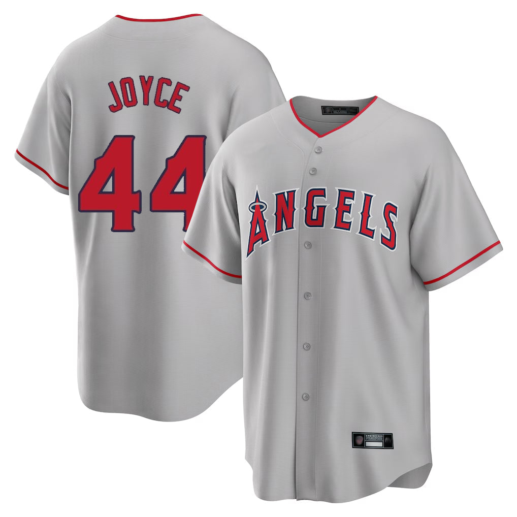 Mdoa LA.Angels #44 Ben Joyce Player Gray Home Game Stitched Jerseys